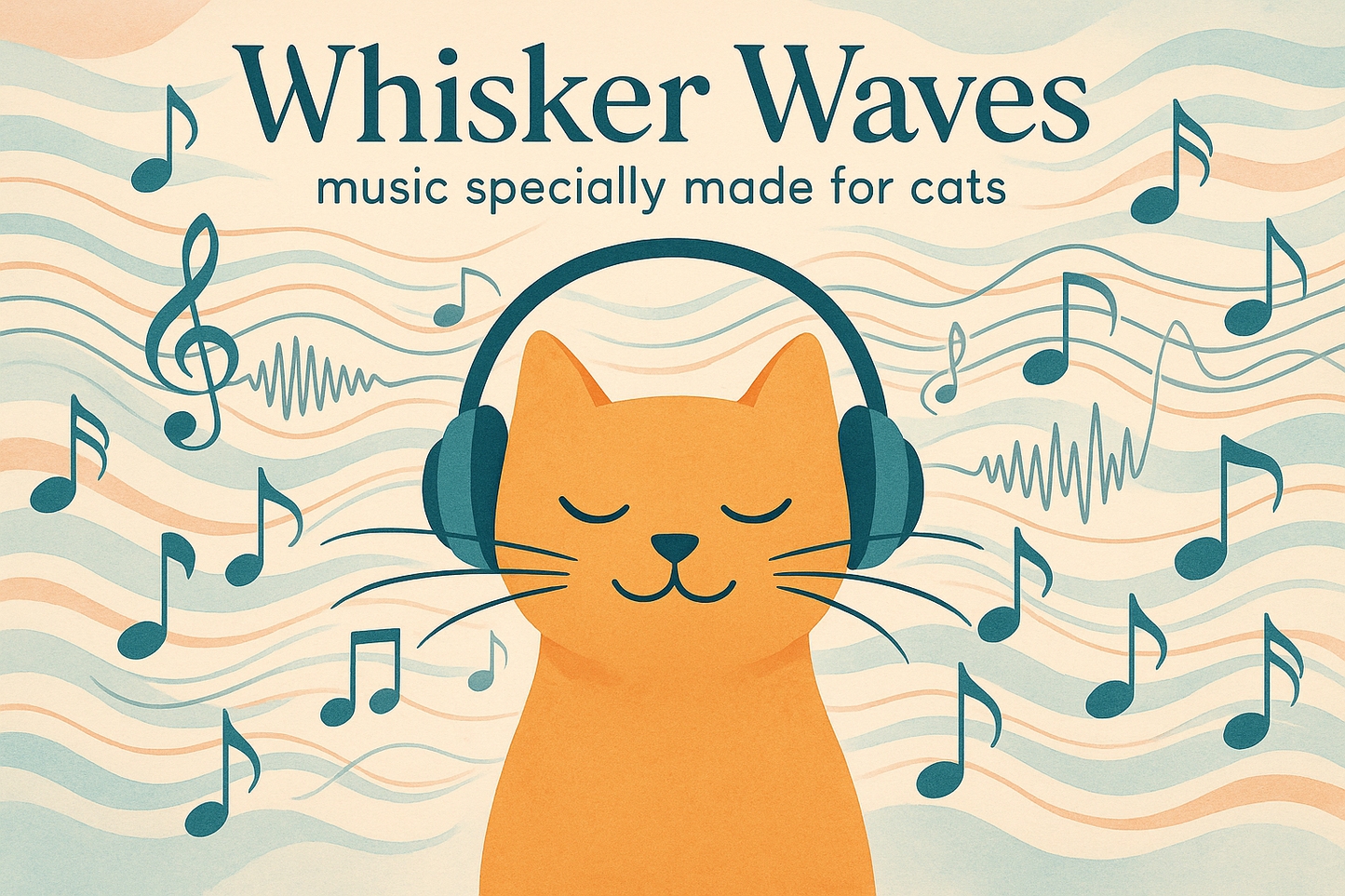 whisker waves - music specially made for cats